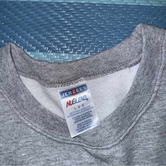 Jerzees Gray Malone University Crewneck Sweater Sweatshirt Men’s Size Large - Picture 3 of 3